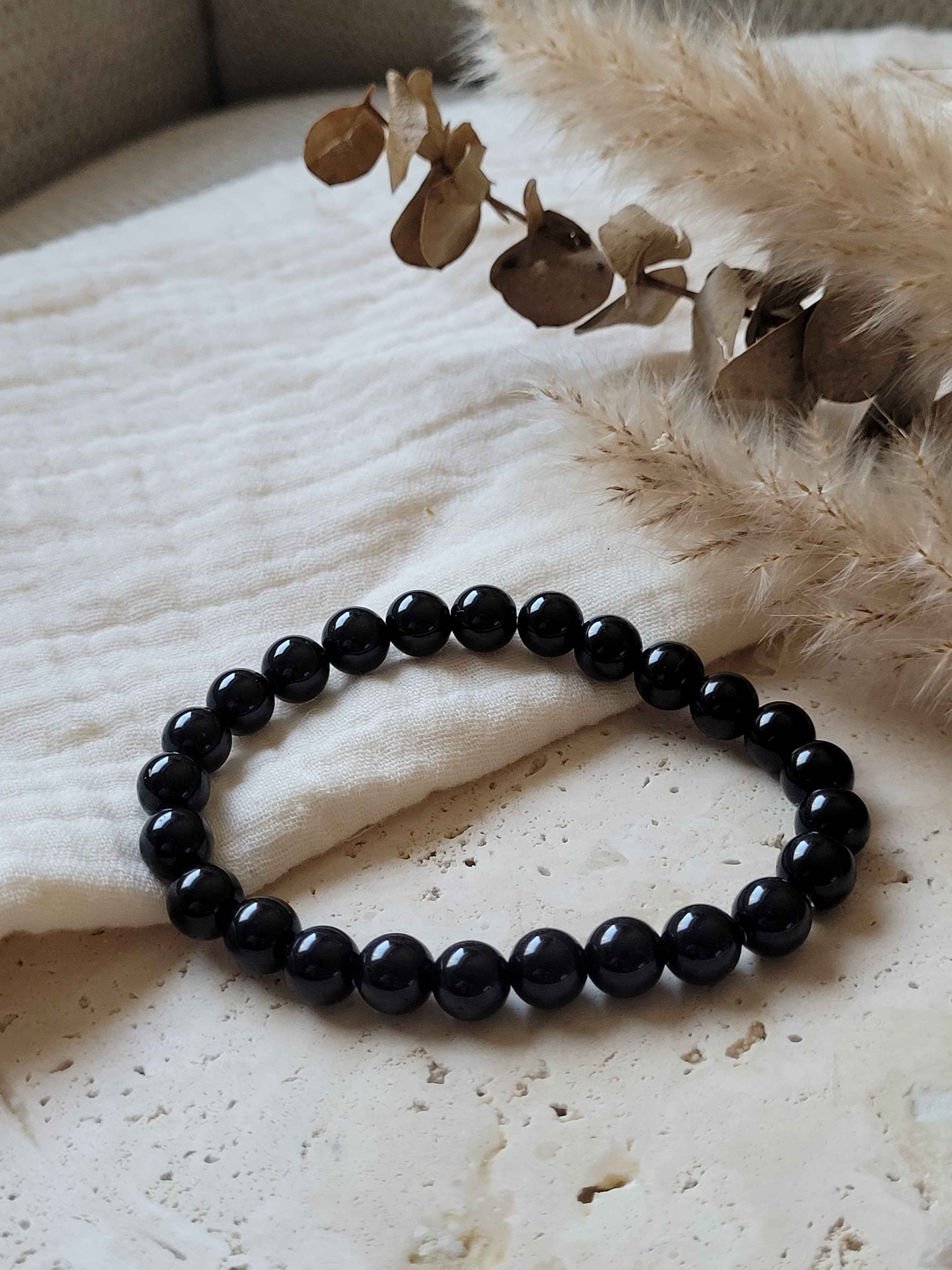Bracelet Obsidienne Noire