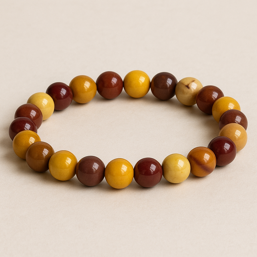 Bracelet Jaspe Mokaïte – Perles 8mm