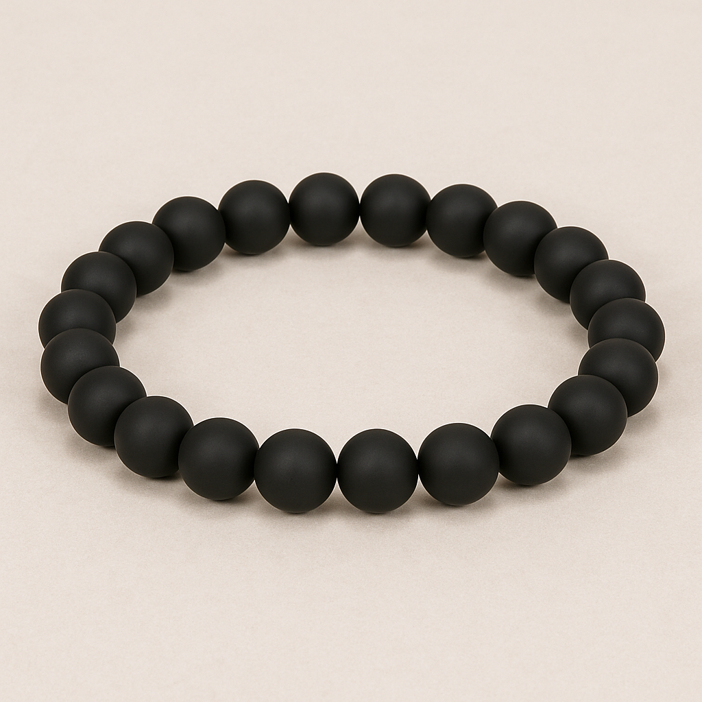 Bracelet Onyx Mat – Perles 8mm