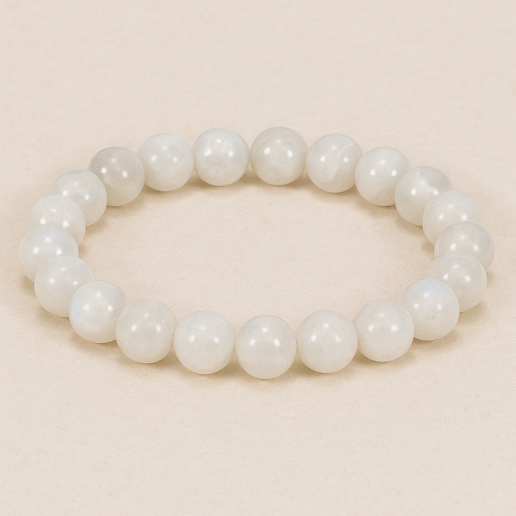 Bracelet Pierre de Lune – Perles 8mm