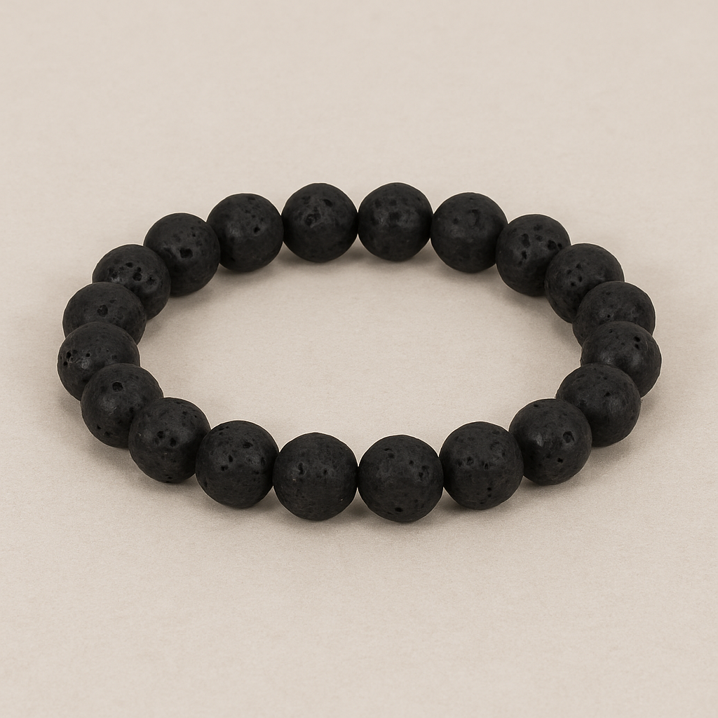 Bracelet Pierre de Lave – Perles 8mm