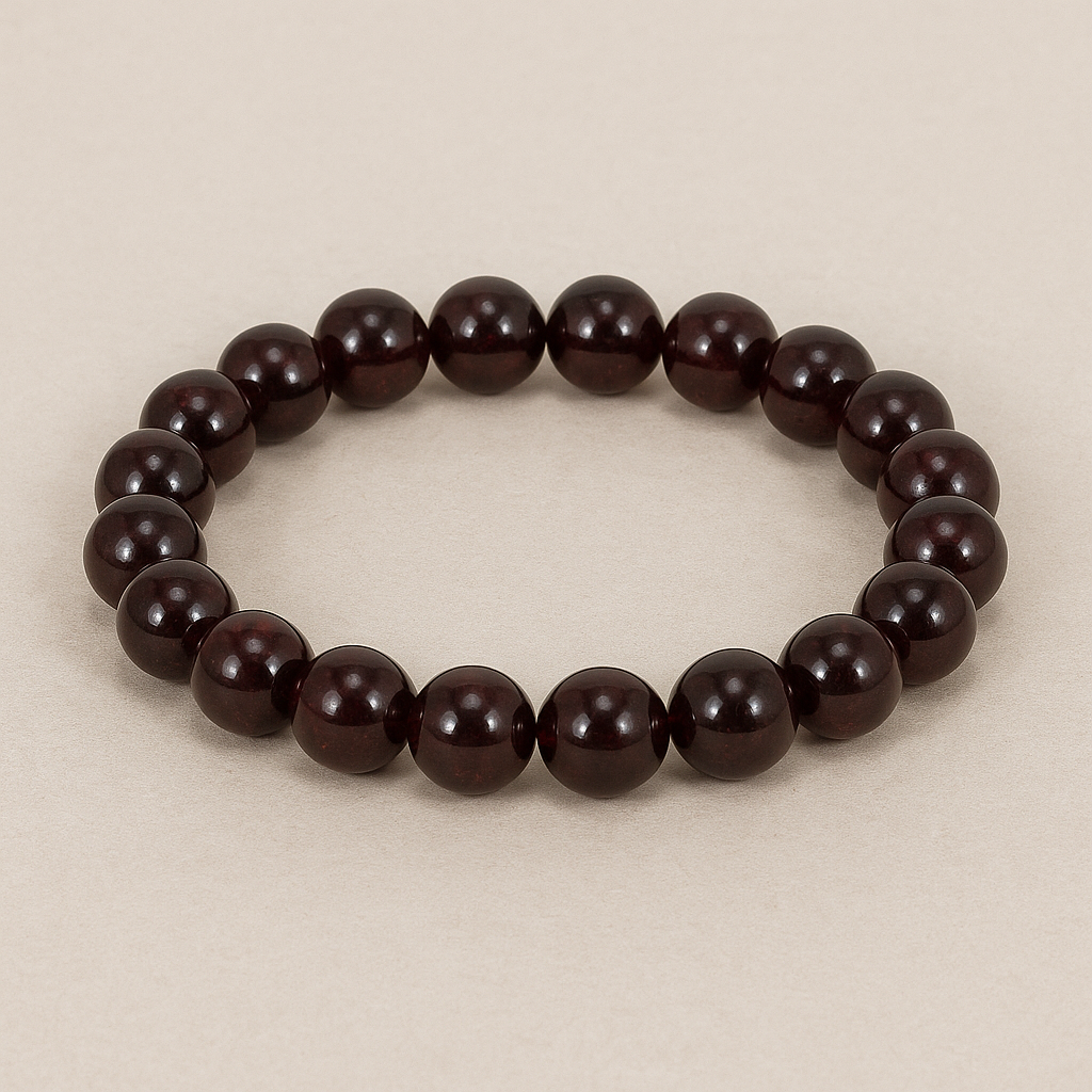 Bracelet Grenat – Perles 8mm