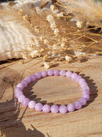 Bracelet en perles d’améthyste lavande naturelle 6 mm