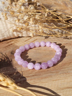 Bracelet en perles d’améthyste lavande naturelle 8 mm