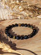 Bracelet en perles d’œil de faucon naturel 8 mm
