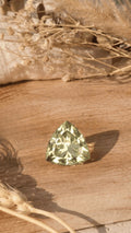 Citrine naturelle facettée taille trillion de 6.59 carats réalisée par Malisa Bijoux