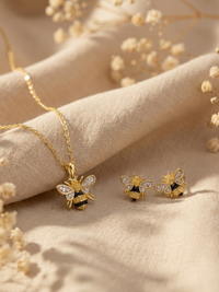 Collier Abeille – Argent 925 doré