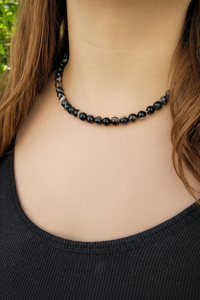Collier Agate Œil Noir