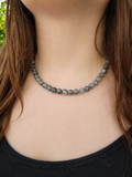 Collier en perles de labradorite naturelle 8 mm