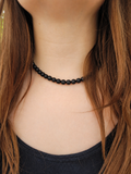 Collier en perles d’onyx mat naturel 8 mm