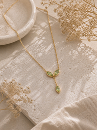 Collier Peridot  – Argent 925 Doré